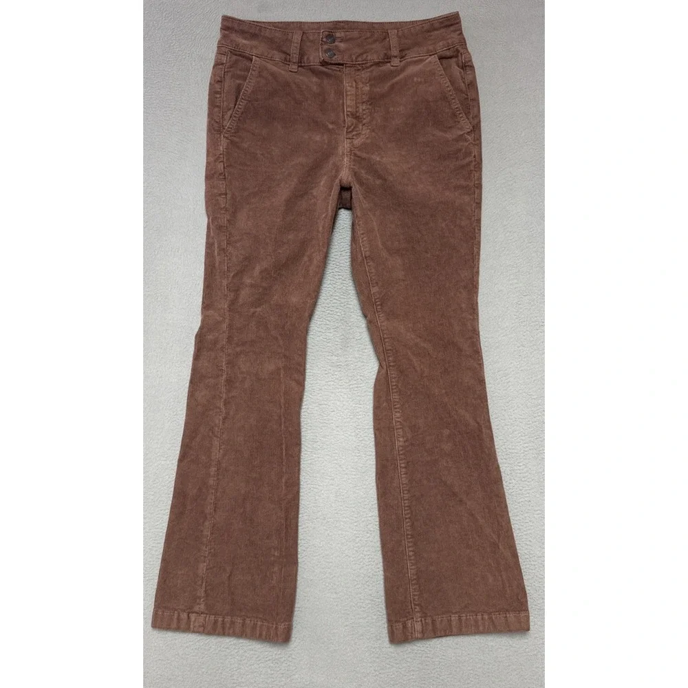 American Eagle High Rise Kick Boot Corduroy Pants Womens 8 (30x29) Stretch Retro